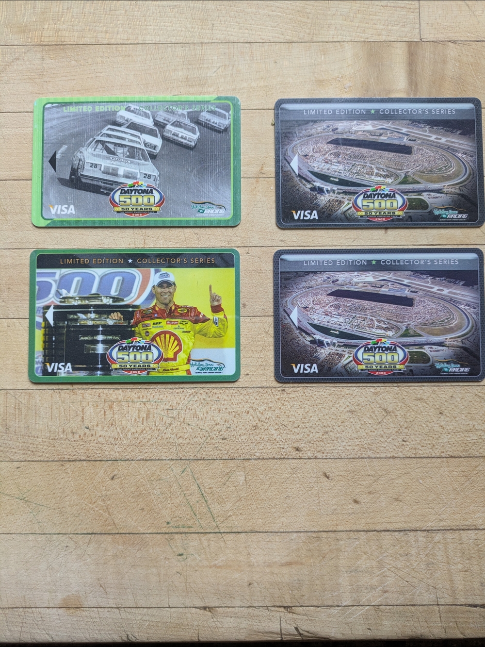 Nascar Daytona 500, 50 Year Limited Edition Visa Holiday Inn Cards